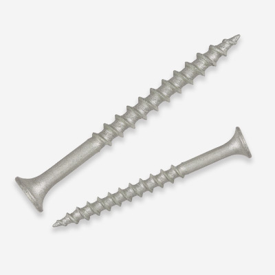 Deck Screw. Bugle Head, sharp point.